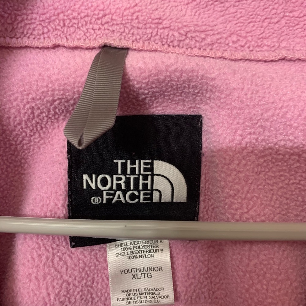 North Face Pink Gray Jacket Youth XL - Picture 2 of 3